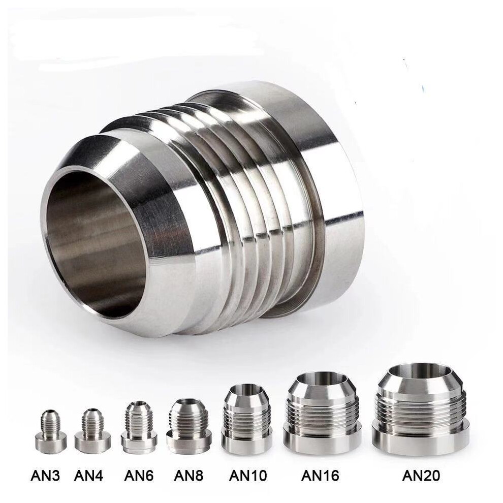 (AN10) MALE BILLET 6061T6 ALUMINUM WELD ON FITTING BUNG AN3 AN4 AN10 AN16 AN20