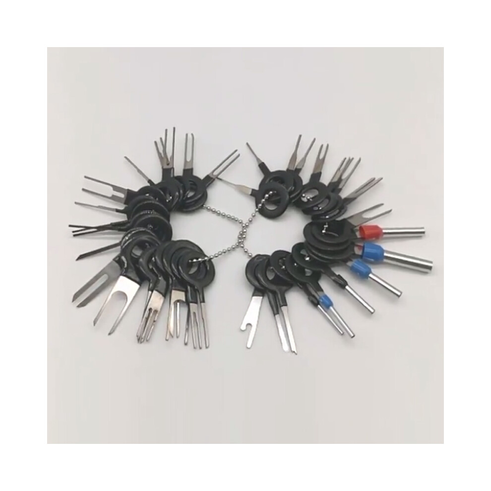 (36Pcs With Storage Bag) 73Pcs Car Pin Extractor Terminal Removal Tool Ejector Kit Retractor Puller Set 110691645241
