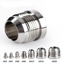 (AN4) MALE BILLET 6061T6 ALUMINUM WELD ON FITTING BUNG AN3 AN4 AN10 AN16 AN20