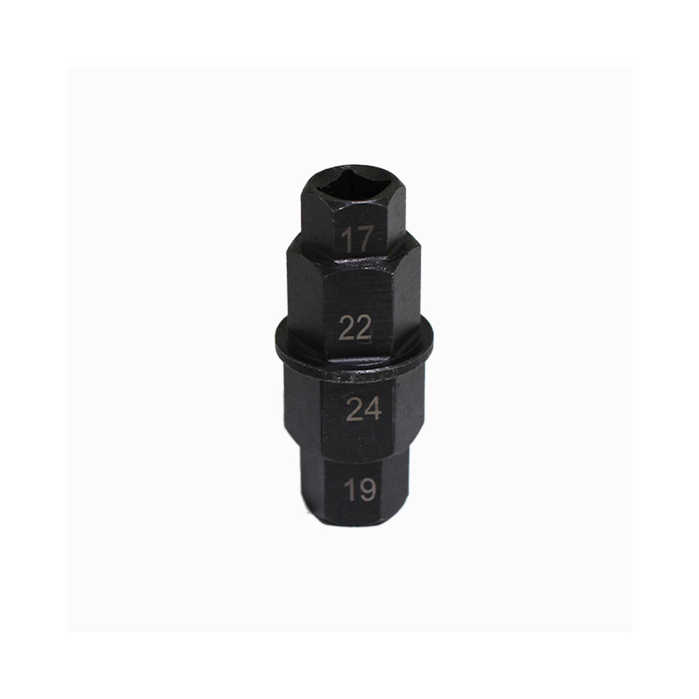 (Black) Motorcycle Front Wheel 17/19/22/24Mm Hub Axle Hex Allen Spindle Driver Tool Wrench 110691644916
