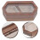 Wedding Keepsake Box Rustic Wooden Ring Holder for Couples 10.00X5.00X2.80CM Light Brown Storage 1Pack 1