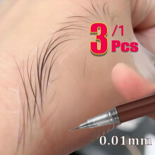 (Matches the image) 3/1 Pcs Liquid Eyebrow Tattoo Pencil 0.01MM Ultra Thin Head Waterproof Eyebrow Pen Sweat-proof Easy To Color Eye Cosmetic Makeup