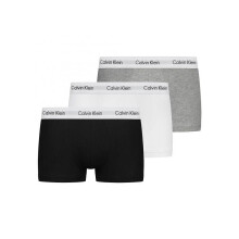 (M) Men's 3 Pack Low Rise Boxer Trunks Classic Fit-B/W/G- S-XL