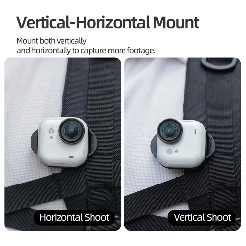 For Insta360 GO Ultra Camera Magnetic Backpack Clip Vertical-Horizontal Mount 2