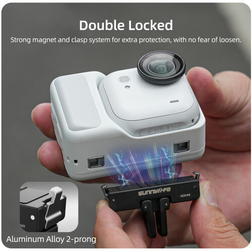 Camera Magnetic Quick Release Adapter Mount Foldable for Insta360 GO Ultra 1