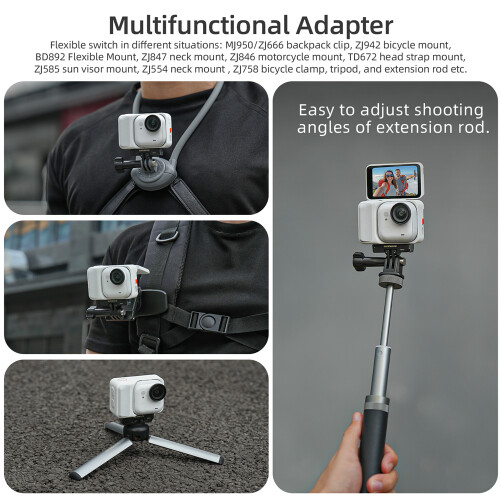 Camera Magnetic Quick Release Adapter Mount Foldable for Insta360 GO Ultra 2