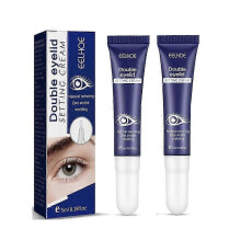 (2PCS) 1-3X Waterproof Double Eyelid Styling Cream Glue Long Lasting Invisible Easy Control Elastic Easy to Use Transparent Safe Harmless