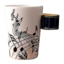 (Blue Drum) Ceramic Cup Coffee Mug Instrument Mug Creative Gif
