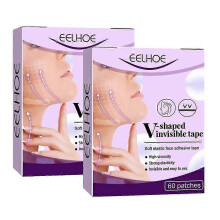 120PCS Thin Face Facial Invisible Face Stickers Neck Eye Double Chin Lift V Shape