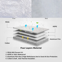 Aluminum Film Tire Covers Bag 24" Spare Wheel Tyre Sun Protector Space Saver