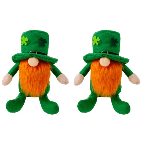 2Stk Plüsch Figur Grün, St Patrick's Tag Für Zuhause
