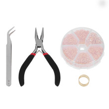 3Sets Goldener Jump Ring Schmuckset Für DIY Und Dekorationsideen