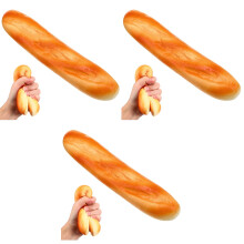 3Stk Simulation Aus PU Realistische Fake Bread Zubehör