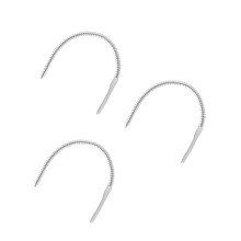 3Stk Flexibler Abflussbürste Weiß Mit Nylon Für Bad &