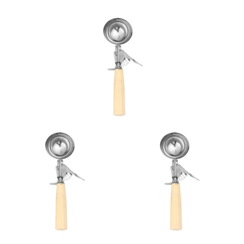 3Stk Eisportionierer Löffel Beige Für , Und Dessert