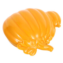 Kleine Gelbe Keramik Kürbis Figur Herbstliche Tischdekoration