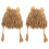 2Stk Plüsch Löwenkopfmütze Beige Kostüm Tierkopf Accessoire 1