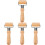 4Stk Reusable Holz Teig Roller Pin Ergonomisch Khaki 1