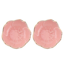 4Stk Keramik Gewürzschalen Pink Für Salat Dip Snack & Grill