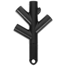 4Stk Portable Audio Splitter 4- Kopfhörer Adapter Schwarz Leicht