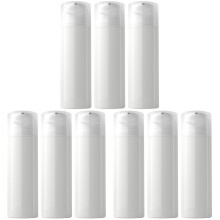 9Stk Portable Weiße Reiseflaschen Für Creme Lotion Hautpflege