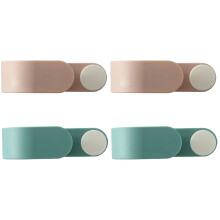 4Stk Wandmontage Mop Halter Grün Pink Für Bad