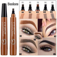 (Matches the image) Four Fork Tip Liquid Eyebrow Pencil Waterproof Eyebrow Pen Long-lasting Eye Brow Eye Makeup