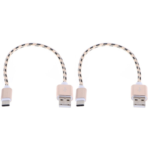 2Stk Fast Charging USB Type C Kabel Farbenfroh Für Auto Büro Zuhause