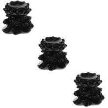 3Stk Kristallkugelhalter Lotus Resin Im