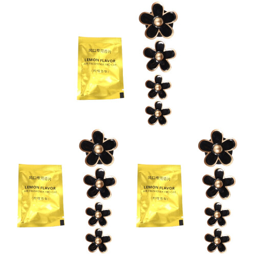 12Stk Schwarz Metall Aromatherapie Auto Diffuser Innenraum
