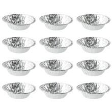 3Sets Silberne Backförmchen Für Mini-Muffins Und Eiertörtchen, Einweg