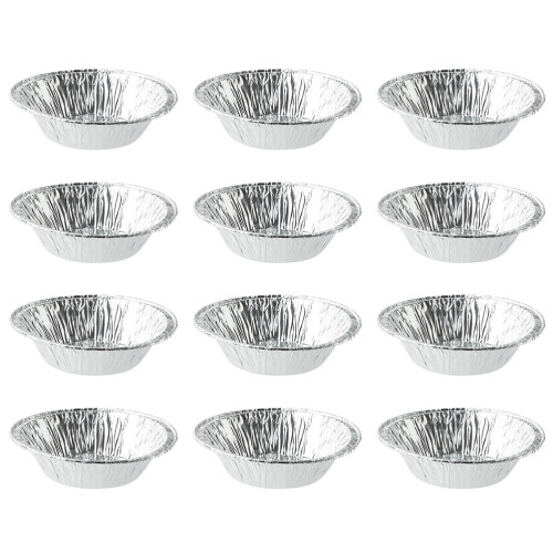 3Sets Silberne Backförmchen Für Mini-Muffins Und Eiertörtchen, Einweg