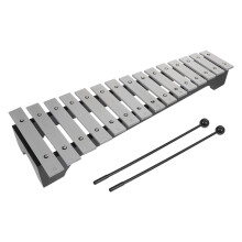 1Set 15-Ton Handklavier Aluminium Percussion Piano Für Kinder Silber