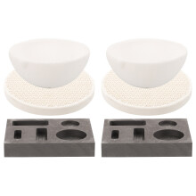 2Sets Verschleißfeste Graphit Schmelzschalen Set Für Metallgießen DIY