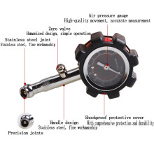 (red) Portable Heavy Duty Automotive Mechanical Tire Pressure Gauge for Car Truck SUV