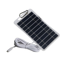 5V 2W -Zonnepaneel, USB-Zonnelader Micro-Type Zonnepanelen, Draagbaar Zonnepaneel voor Telefoonhuishoudelijke Verlichting