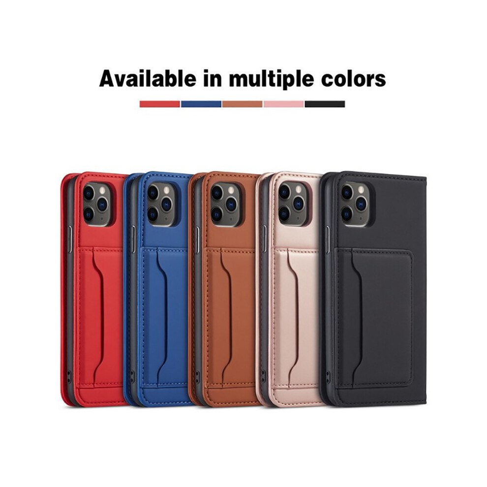 (, For Iphone12 Pro) Magnetic Pu Leather Phone Case Cover Flip Wallet For Iphone 12/12 Pro/12 Pro Max Pink 123643890620