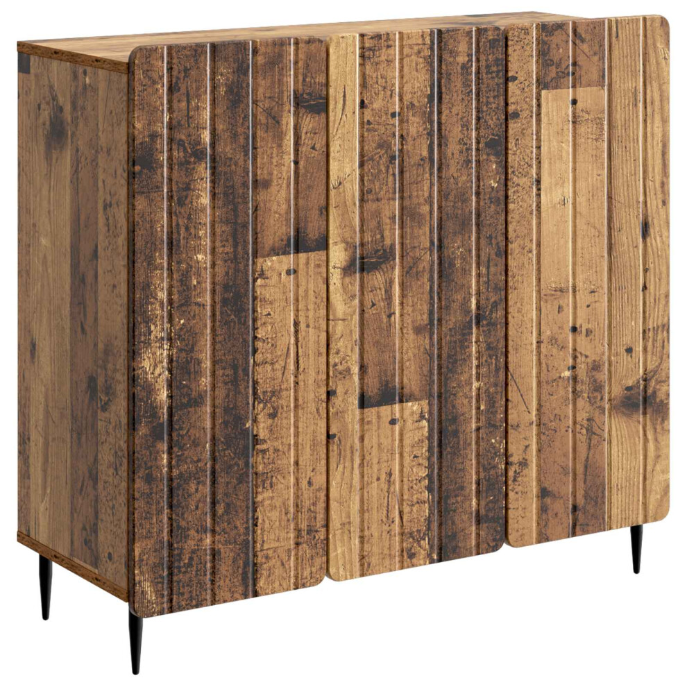 Vidaxl Sideboard Old Wood 89 X 34.5 X 82 Cm Engineered Wood