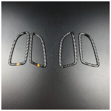 (1#) Carbon Fiber Dashboard Air Condition Vent Outlet Cover Trim Frame For Mercedes C Class W205 C180 C200 GLC Accessories CZ