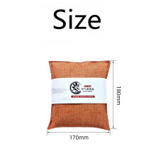 (Orange) Natural Fresh Air Bamboo Charcoal Purifier Dehumidifier Bags Odour Absorber 500g