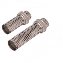 (Short 50.8mm) Universal 50.8/60.5mm Diameter Stainless Steel Exhaust Muffler for Motorcycles