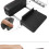 (Beige) Car PU Leather Central Console Armrest Box Wireless Charging Holder Storage Case 9