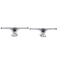 7Inch LongBoard Trucks Skateboard Truck voor Flat-Plate Bridge Aluminium Universele Longboard Skate Board Beugel, Zilver