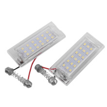 2 Stuks Witte LED-Kentekenplaatverlichting 18 SMD 3528 voor E53 X5 1999-2003 E83 X3 03-10
