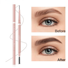 (Matches the image) 1.5mm Ultra Fine Double-Ended Eyebrow Pencil Waterproof Sweat-proof Long Lasting Professional Eye Makeup Cosmetics