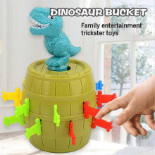 Dinosaur Pirate Barrel Game Reusable Random Puzzle Tricky Game for Family Game Night