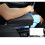 (Brown) Car PU Leather Central Console Armrest Box Wireless Charging Holder Storage Case 3