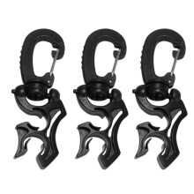 3 Stuks Duiken Slang Houder Clip Duiken Dubbele BCD Slang Clip met Karabijnhaak Gesp voor Duik Snorkelen Accessoires