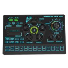 SX91 Live Sound Card USB Sound Mixer Professionele Audio Mixing Console Versterker voor Live Sing PC Laptop Mobiele Telefoon