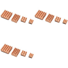 12 Pieces Cooling Copper Heatsink for Raspberry Pi 4B 1G 2G 4G Cooling Heatsinks Cooler(Pure Coper Heatsink)